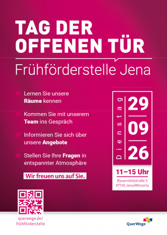 Einladung Tag der offenen Tür Frühförderstelle Jena