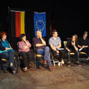 Die anschließende Podiumsdiskussion beschäftigte sich mit dem Thema "Flüchtlinge in Jena".