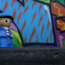 Fotowerkstatt SJ 17/18_Figur auf Skaterrampe