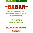 Flyer Kleiderbasar UniverSaale
