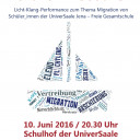 Plakat zur Performance "Der Mensch lebt nicht vom Boot allein"