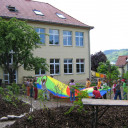 Schulgartenbereich am Standort Lobeda.